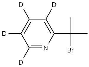 2-(2-bromopropan-2-yl)pyridine-3,4,5,6-d4 Struktur