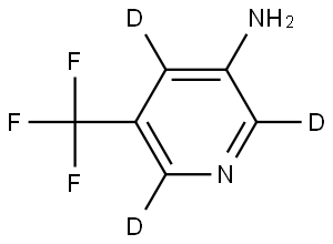 5-(trifluoromethyl)pyridin-2,4,6-d3-3-amine Struktur