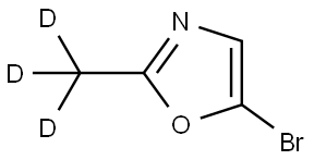 5-bromo-2-(methyl-d3)oxazole Struktur