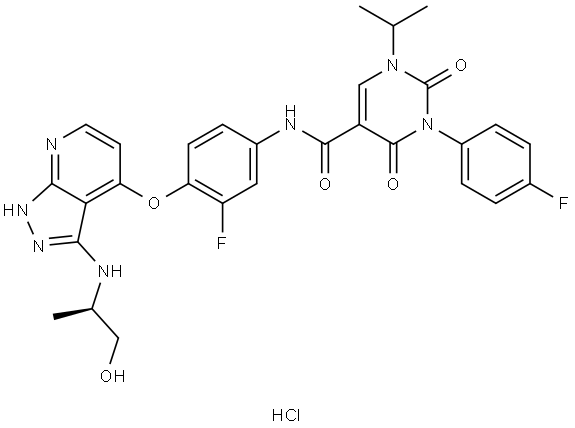 ARRY-00502067.HCl Struktur