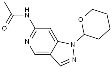 N-(1-Tetrahydro-2H-pyran-2-yl)-1H-pyrazolo[4,3-c]pyridin-6-yl)acetamide Struktur