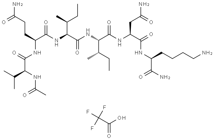 Ac-Val-Gln-Ile-Ile-Asn-Lys-NH2 Struktur