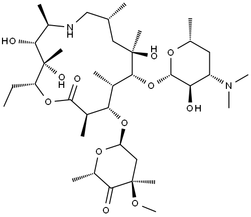 9-Deoxo-9a-aza-9a-homo 4’-Keto Erythromycin A Struktur