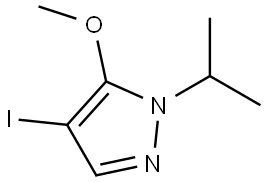 1H-Pyrazole, 4-iodo-5-methoxy-1-(1-methylethyl)- Struktur