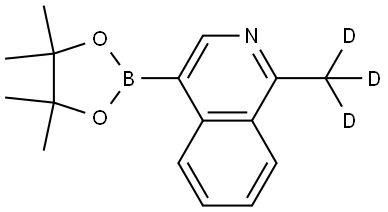 1-(methyl-d3)-4-(4,4,5,5-tetramethyl-1,3,2-dioxaborolan-2-yl)isoquinoline Struktur