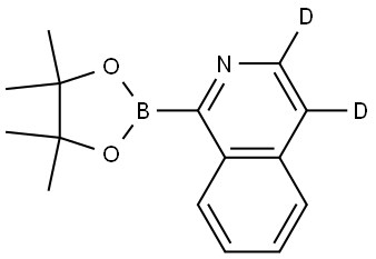 1-(4,4,5,5-tetramethyl-1,3,2-dioxaborolan-2-yl)isoquinoline-3,4-d2 Struktur