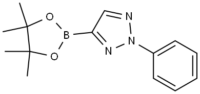 2-phenyl-4-(4,4,5,5-tetramethyl-1,3,2-dioxaborolan -2-yl)-2H-1,2,3-triazole Struktur