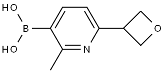 (2-methyl-6-(oxetan-3-yl)pyridin-3-yl)boronic acid Struktur