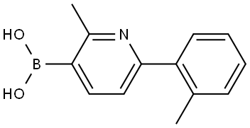 (2-methyl-6-(o-tolyl)pyridin-3-yl)boronic acid Struktur