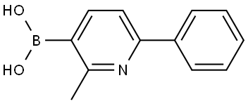 B-(2-Methyl-6-phenyl-3-pyridinyl)boronic acid Struktur