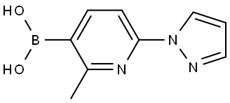 (2-methyl-6-(1H-pyrazol-1-yl)pyridin-3-yl)boronic acid Struktur