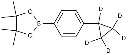 2-(4-(cyclopropyl-d5)phenyl)-4,4,5,5-tetramethyl-1,3,2-dioxaborolane Struktur