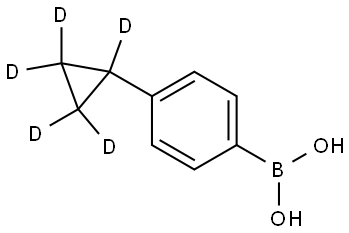 (4-(cyclopropyl-d5)phenyl)boronic acid Struktur