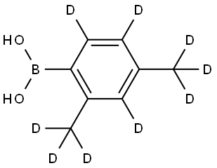 (2,4-bis(methyl-d3)phenyl-3,5,6-d3)boronic acid Struktur