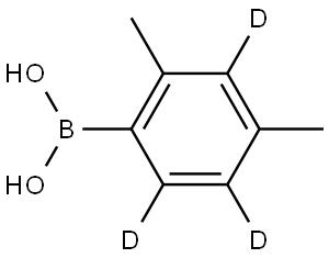 (2,4-dimethylphenyl-3,5,6-d3)boronic acid Struktur