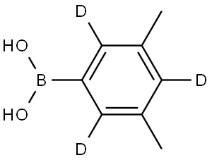 (3,5-dimethylphenyl-2,4,6-d3)boronic acid Struktur