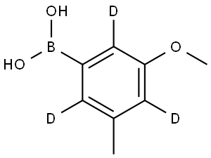 (3-methoxy-5-methylphenyl-2,4,6-d3)boronic acid Struktur