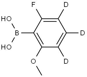 (2-fluoro-6-methoxyphenyl-3,4,5-d3)boronic acid Struktur