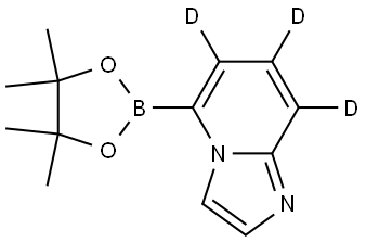 5-(4,4,5,5-tetramethyl-1,3,2-dioxaborolan-2-yl)imidazo[1,2-a]pyridine-6,7,8-d3 Struktur