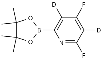 2,4-difluoro-6-(4,4,5,5-tetramethyl-1,3,2-dioxaborolan-2-yl)pyridine-3,5-d2 Struktur