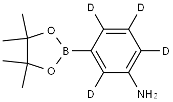 3-(4,4,5,5-tetramethyl-1,3,2-dioxaborolan-2-yl)benzen-2,4,5,6-d4-amine Struktur