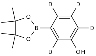 3-(4,4,5,5-tetramethyl-1,3,2-dioxaborolan-2-yl)phen-2,4,5,6-d4-ol Struktur