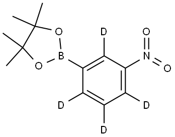 4,4,5,5-tetramethyl-2-(3-nitrophenyl-2,4,5,6-d4)-1,3,2-dioxaborolane Struktur