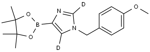 1-(4-methoxybenzyl)-4-(4,4,5,5-tetramethyl-1,3,2-dioxaborolan-2-yl)-1H-imidazole-2,5-d2 Struktur