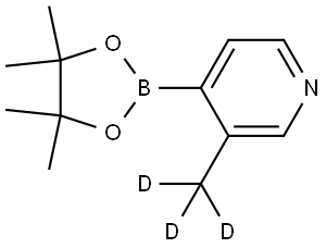 3-(methyl-d3)-4-(4,4,5,5-tetramethyl-1,3,2-dioxaborolan-2-yl)pyridine Struktur