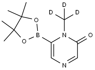 1-(methyl-d3)-6-(4,4,5,5-tetramethyl-1,3,2-dioxaborolan-2-yl)pyrazin-2(1H)-one Struktur