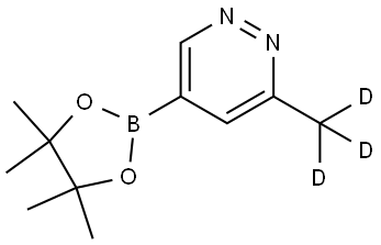 3-(methyl-d3)-5-(4,4,5,5-tetramethyl-1,3,2-dioxaborolan-2-yl)pyridazine Struktur