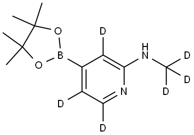 N-(methyl-d3)-4-(4,4,5,5-tetramethyl-1,3,2-dioxaborolan-2-yl)pyridin-3,5,6-d3-2-amine Struktur