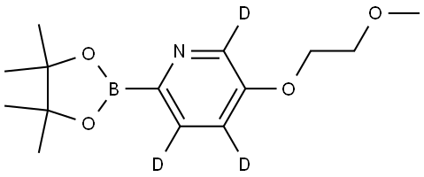 5-(2-methoxyethoxy)-2-(4,4,5,5-tetramethyl-1,3,2-dioxaborolan-2-yl)pyridine-3,4,6-d3 Struktur