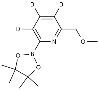 2-(methoxymethyl)-6-(4,4,5,5-tetramethyl-1,3,2-dioxaborolan-2-yl)pyridine-3,4,5-d3 Struktur