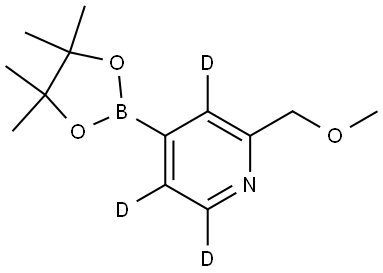 2-(methoxymethyl)-4-(4,4,5,5-tetramethyl-1,3,2-dioxaborolan-2-yl)pyridine-3,5,6-d3 Struktur