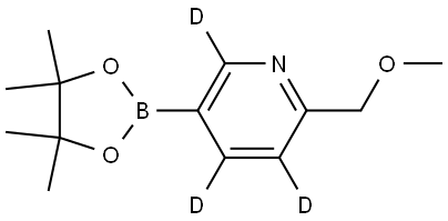 2-(methoxymethyl)-5-(4,4,5,5-tetramethyl-1,3,2-dioxaborolan-2-yl)pyridine-3,4,6-d3 Struktur