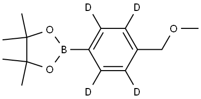 2-(4-(methoxymethyl)phenyl-2,3,5,6-d4)-4,4,5,5-tetramethyl-1,3,2-dioxaborolane Struktur