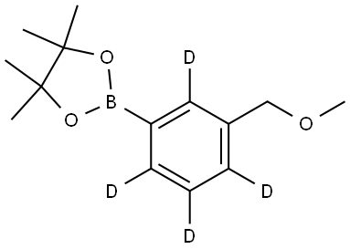 2-(3-(methoxymethyl)phenyl-2,4,5,6-d4)-4,4,5,5-tetramethyl-1,3,2-dioxaborolane Struktur