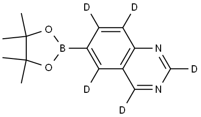 6-(4,4,5,5-tetramethyl-1,3,2-dioxaborolan-2-yl)quinazoline-2,4,5,7,8-d5 Struktur