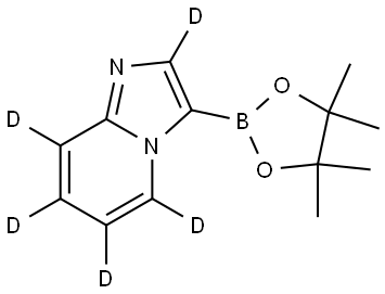 3-(4,4,5,5-tetramethyl-1,3,2-dioxaborolan-2-yl)imidazo[1,2-a]pyridine-2,5,6,7,8-d5 Struktur