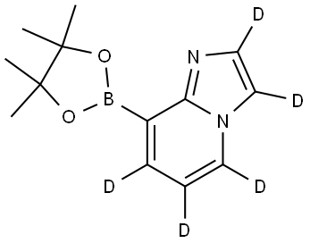 8-(4,4,5,5-tetramethyl-1,3,2-dioxaborolan-2-yl)imidazo[1,2-a]pyridine-2,3,5,6,7-d5 Struktur