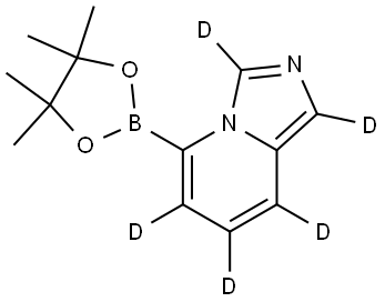 5-(4,4,5,5-tetramethyl-1,3,2-dioxaborolan-2-yl)imidazo[1,5-a]pyridine-1,3,6,7,8-d5 Struktur