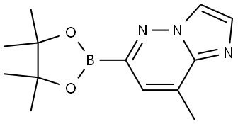 8-methyl-6-(4,4,5,5-tetramethyl-1,3,2-dioxaborolan-2-yl)imidazo[1,2-b]pyridazine Struktur