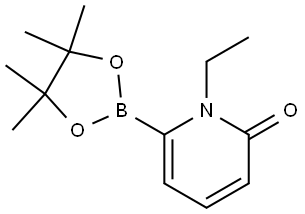 1-ethyl-6-(4,4,5,5-tetramethyl-1,3,2-dioxaborolan-2-yl)pyridin-2(1H)-one Struktur