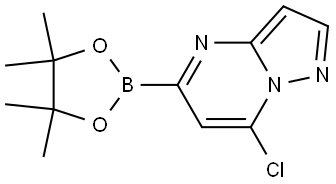 7-chloro-5-(4,4,5,5-tetramethyl-1,3,2-dioxaborolan-2-yl)pyrazolo[1,5-a]pyrimidine Struktur