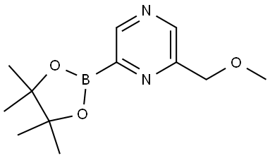 2-(methoxymethyl)-6-(4,4,5,5-tetramethyl-1,3,2-dioxaborolan-2-yl)pyrazine Struktur