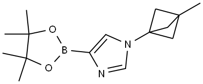 1-(3-methylbicyclo[1.1.1]pentan-1-yl)-4-(4,4,5,5-tetramethyl-1,3,2-dioxaborolan-2-yl)-1H-imidazole Struktur