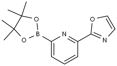 2-(6-(4,4,5,5-tetramethyl-1,3,2-dioxaborolan-2-yl)pyridin-2-yl)oxazole Struktur