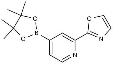 2-(4-(4,4,5,5-tetramethyl-1,3,2-dioxaborolan-2-yl)pyridin-2-yl)oxazole Struktur