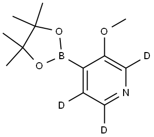 3-methoxy-4-(4,4,5,5-tetramethyl-1,3,2-dioxaborolan-2-yl)pyridine-2,5,6-d3 Struktur